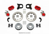 Wilwood Forged Dynalite P/S Rear Kit w/MC4 P-Brake Red Chev 12 Bolt w/Clip Elimin-Staggered