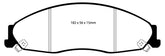 EBC 02-05 Cadillac CTS 2.6 Redstuff Front Brake Pads