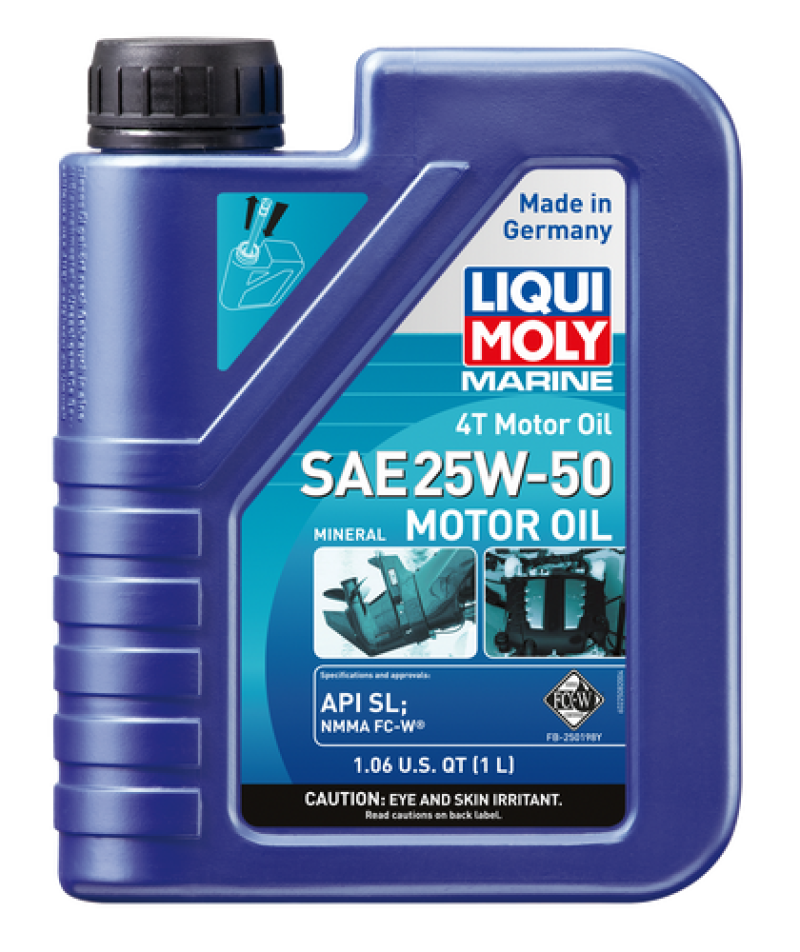 LIQUI MOLY 1L Marine 4T Motor Oil SAE 25W50 LIQUI MOLY 1L Marine 4T Motor Oil SAE 25W50