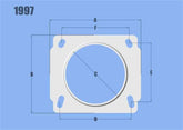 Vibrant MAF Sensor Adapter Plate for Nissan applications use w/ 3in Inlet I.D. filters only