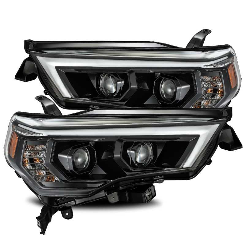 AlphaRex 14-20 Toyota 4Runner PRO-Series Projector Headlights Plank Style Alpha Black w/Seq Signal AlphaRex 14-20 Toyota 4Runner PRO-Series Projector Headlights Plank Style Alpha Black w/Seq Signal