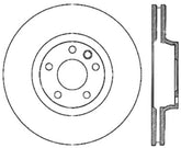 StopTech Power Slot 07-15 Audi Q7 / 04-17 Porsche Cayenne Front Left Cryo Slotted Rotor