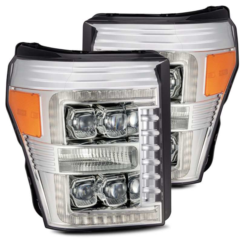 AlphaRex 11-16 Ford F-350 SD NOVA LED Proj Headlights Plank Style Chrm w/Activ Light/Seq Signal AlphaRex 11-16 Ford F-350 SD NOVA LED Proj Headlights Plank Style Chrm w/Activ Light/Seq Signal