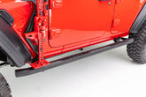 Go Rhino 18-20 Jeep Wrangler JLU 4000 Series SideSteps - Cab Length - Black