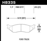 Hawk 99-04 Ford F-450 / 98-04 F53 / 01-04 F-550 Street Front & Rear Brake Pads