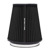 Spectre HPR Conical Air Filter 6in. Flange ID / 7.719in. Base OD / 8.5in. Tall - Black