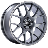 BBS CH-R 20x9 5x120 ET29 Satin Titanium Polished Rim Protector Wheel -82mm PFS/Clip Required