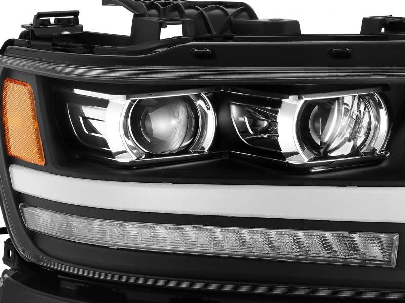 AlphaRex 19-20 Dodge Ram 1500 LUXX LED Proj Headlights Plank Jet Blk w/Activ Light/Seq Signal/DRL AlphaRex 19-20 Dodge Ram 1500 LUXX LED Proj Headlights Plank Jet Blk w/Activ Light/Seq Signal/DRL