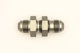 DeatschWerks 8AN Male Flare To 8AN Male Flare Bulkhead Adapter (Incl. Nut)