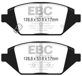 EBC 2016+ Chevrolet Spark 1.4L Greenstuff Front Brake Pads