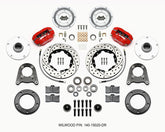 Wilwood Forged Dynalite-M Front Kit 10.75in Drilled Red 1950-1955 MG-TD/TF