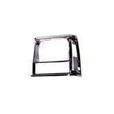 Omix LH Chrome Blk Headlight Bezel 84-01 Cherokee (XJ)
