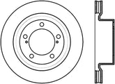 StopTech 17-18 Lexus LX SportStop Cryo Slotted & Drilled Front Left Rotor