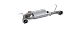 QTP 07-18 Jeep Wrangler 3.6L/3.8L 304SS Screamer Axle Back Exhaust w/4in Tips