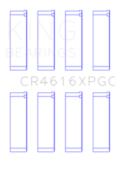 King Subaru FA20 / Toyota 4U-GSE - Size .25 Oversized Tri-Metal Connecting Rod Bearing Set