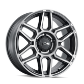 ION Type 146 17x9 / 6x139.7 BP / 0mm Offset / 106mm Hub Matte Black W/Machined Dart Tint Wheel