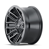 Mayhem 8108 Decoy 20x9 / 6x135 BP / 0mm Offset / 106mm Hub Black w/ Milled Spokes Wheel
