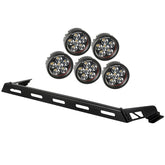 Rugged Ridge 07-18 Jeep Wrangler JK 5 Round LED Hood Light Bar Kit