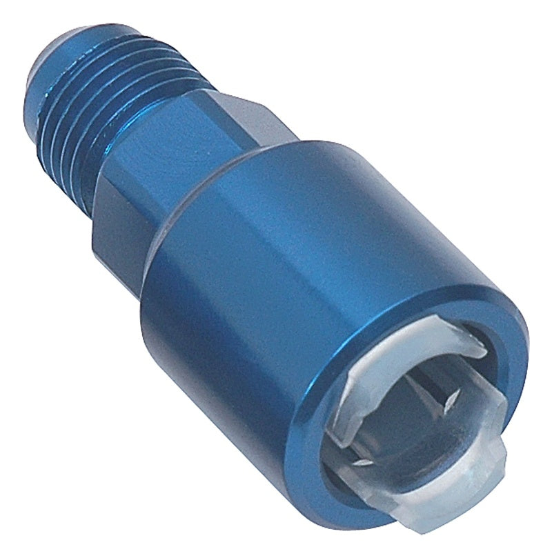 Russell Performance #8 AN MALE to 3/8in EFI Female Push on Fitting (Fits LT1/ LT4/LS1 Press. Side) Russell Performance #8 AN MALE to 3/8in EFI Female Push on Fitting (Fits LT1/ LT4/LS1 Press. Side)