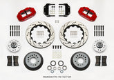 Wilwood Narrow Superlite 6R Front Hub Kit 14.00in Drill Red Magnum Force Drop Spindle