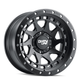 Dirty Life 9311 Enigma Pro 17x9/6x139.7 BP/-12mm Offset/106mm Hub Matte Black Wheel - Beadlock