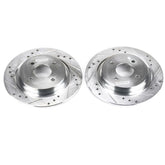 Power Stop 02-04 Ford Focus Rear Evolution Drilled & Slotted Rotors - Pair