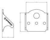 Ridetech Upper Ridetech Bolt-On 4 Link Bridge Mount