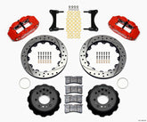 Wilwood Narrow Superlite 6R Front Hat Kit 12.88in Drill Red 93-96 Mazda RX7