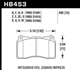 Hawk 03-06 Evo / 04-09 STi / 09-10 Genesis Coupe (Track Only) / 2010 Camaro SS HT-10 Race Front Bra
