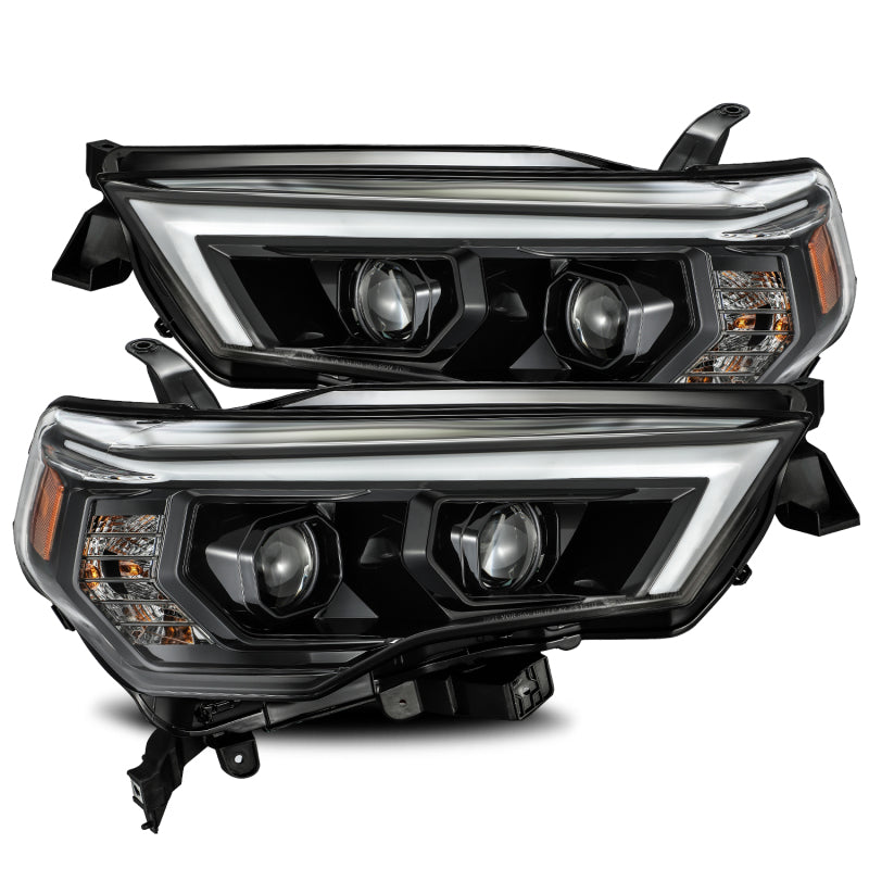AlphaRex 14-20 Toyota 4Runner PRO-Series Projector Headlights Plank Style Alpha Black w/Seq Signal AlphaRex 14-20 Toyota 4Runner PRO-Series Projector Headlights Plank Style Alpha Black w/Seq Signal