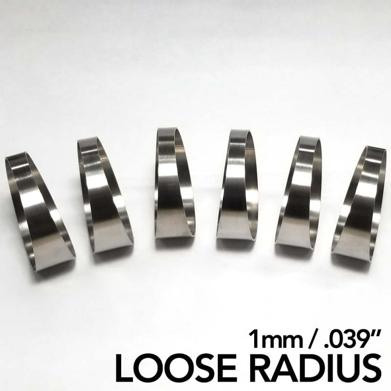 Ticon Industries 3.15in Diameter 1.5D Loose Radius 1mm/.039in Titanium Pie Cut - 6pk Ticon Industries 3.15in Diameter 1.5D Loose Radius 1mm/.039in Titanium Pie Cut - 6pk