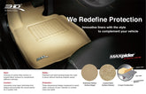 3D MAXpider 07-10 Hyundai Elantra (Sedan) Classic 2nd Row Floormat - Tan