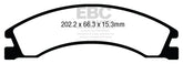 EBC 08+ Ford Econoline E150 4.6 Greenstuff Rear Brake Pads