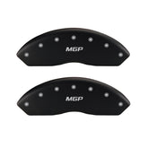 MGP Front set 2 Caliper Covers Engraved Front Bowtie Red finish silver ch