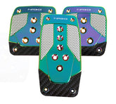 NRG Aluminum Sport Pedal M/T - Neochrome w/Black Carbon
