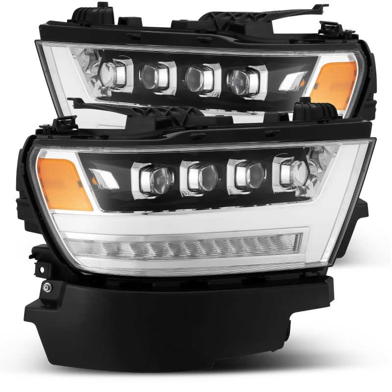 AlphaRex 19-20 Ram 1500HD NOVA LED Proj Headlights Plank Style Chrome w/Activ Light/Seq Signal/DRL AlphaRex 19-20 Ram 1500HD NOVA LED Proj Headlights Plank Style Chrome w/Activ Light/Seq Signal/DRL