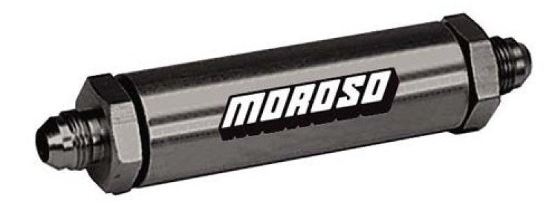 Moroso Oil Filter - In Line Screened -10An - Aluminum Moroso Oil Filter - In Line Screened -10An - Aluminum