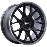 BBS CH-RII 20x9.5 5x112 ET25 Satin Black Center Platinum Lip SS Rim Prot Wheel -82mm PFS/Clip Req