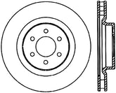 StopTech 92-02 Dodge Viper Drilled Front Left Cryo Rotor