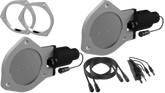 QTP 4in Bolt-On QTEC Dual Electric Cutout Valves w/Flanges - Pair