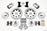 Wilwood Forged Dynalite Front Kit 12.19in Drilled Polished 74-80 Pinto/Mustang II Disc Spindle only