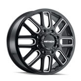 Mayhem 8107D Cogent Dually 20x8.25 / 8x200 BP / 115mm Offset / 142mm Hub Black w/Milled Spokes Wheel