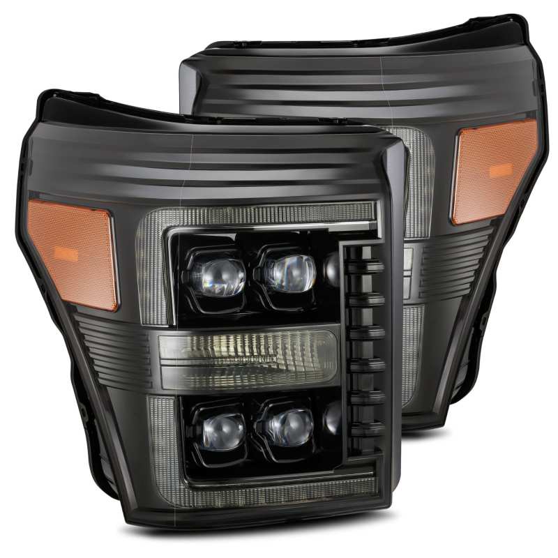 AlphaRex 11-16 Ford F-350 SD NOVA LED Proj Headlights Plank Style Alpha Blk w/Activ Light/Seq Signal AlphaRex 11-16 Ford F-350 SD NOVA LED Proj Headlights Plank Style Alpha Blk w/Activ Light/Seq Signal