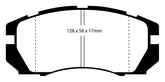 EBC 95-96 Subaru Impreza 2.2 Redstuff Front Brake Pads
