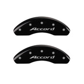 MGP 4 Caliper Covers Engraved Front Accord Engraved Rear Accord Black finish silver ch