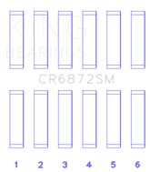 King Toyota 1GR-FE (Size +.25mm) Connecting Rod Bearing Set