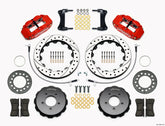 Wilwood Narrow Superlite 6R Front Hat Kit 12.88in Drill Red 2005-Up Mazda Miata w/ Lines