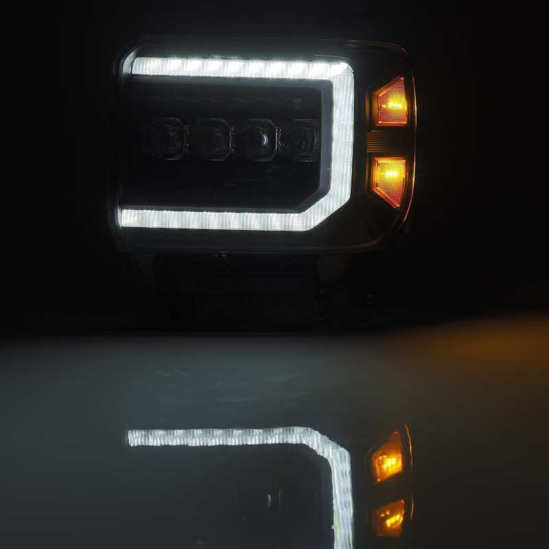 AlphaRex 14-18 GMC Sierra NOVA LED Proj Headlights Plank Style Black w/Activ Light/Seq Signal/DRL AlphaRex 14-18 GMC Sierra NOVA LED Proj Headlights Plank Style Black w/Activ Light/Seq Signal/DRL