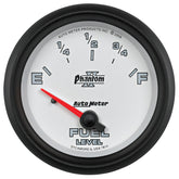 AutoMeter Gauge Fuel Level 2-5/8in. 0 Ohm(e) to 90 Ohm(f) Elec Phantom II