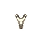 DeatschWerks 6AN Male Flare to 6AN Male Flare to 8AN Male Flare Y Fitting - Anodized Matte Black